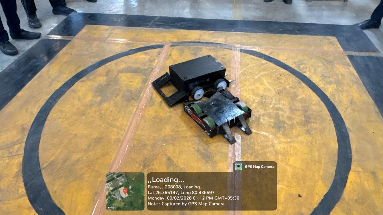 Robots in a competition arena